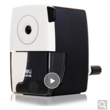 得力（deli） 卷筆刀手搖削筆機自動進筆鉛筆轉筆刀削筆器削筆刀 0610B削筆機(顏色隨機)(只)