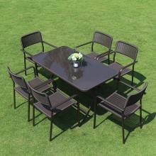 戶外休閑仿藤桌 桌椅組合 