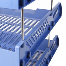 得力9209三層文件座（藍(lán)色）